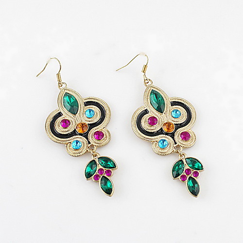 Новый дизайн сплав с Rhinestone Красочные Серьги
