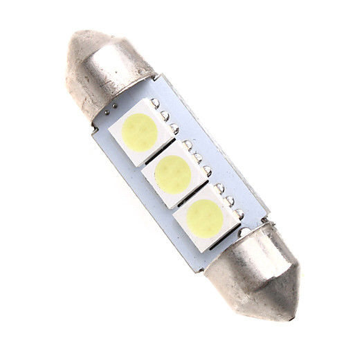 3 СИД 5050 SMD 36mm салона Купол гирлянда Белый лампочки