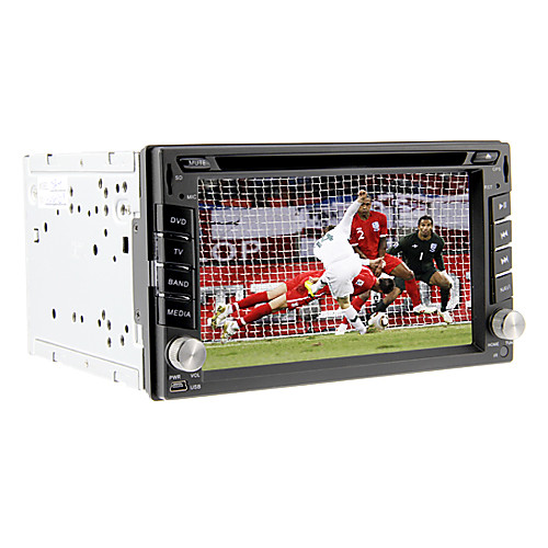 6.2inch Универсальный 2 Дин В-Dash DVD-плеер автомобиля с GPS, BT, IPOD, FM, RDS, сенсорный экран