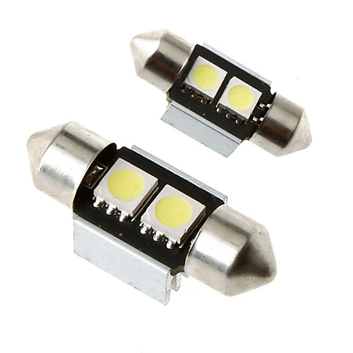 31mm 2 5050 SMD светодиодные Canbus Белый салона Купол гирлянда лампа лампы