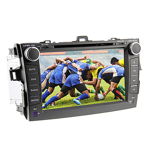 8inch 2 DIN в тире автомобиля плеер для Toyota Corolla 2008-2011 с GPS, Bluetooth, Ipod, RDS, сенсорный экран