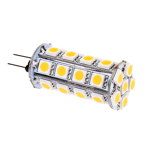 G4 6W 30x5050SMD 480LM 2500-3500K теплый белый свет мозоли СИД лампы (12)