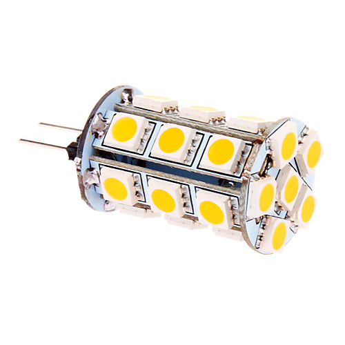 G4 5W 24x5050SMD 370LM 2500-3500K теплый белый свет мозоли СИД лампы (12)