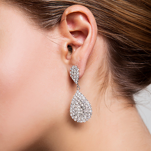 Элегантные серьги сплав с Rhinestone Свадьба Свадебная