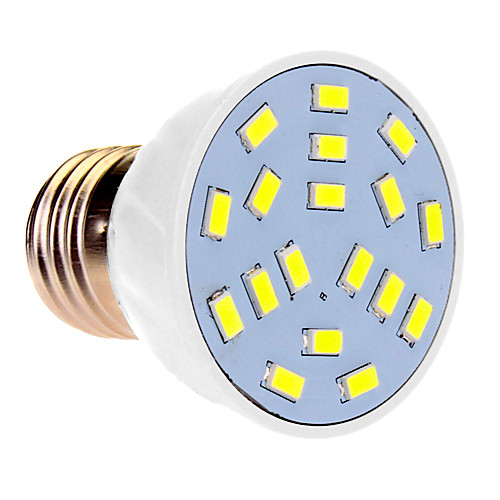 E27 7W 18x5630SMD 620LM 5500-6500K холодный белый свет Светодиодные пятно лампы (220-240V)