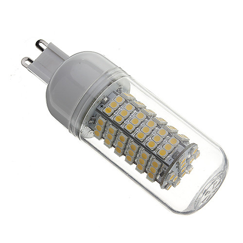 G9 120x3528SMD 5W 380-410LM 3000-3500K теплый белый свет с крышкой мозоли СИД лампы (220)