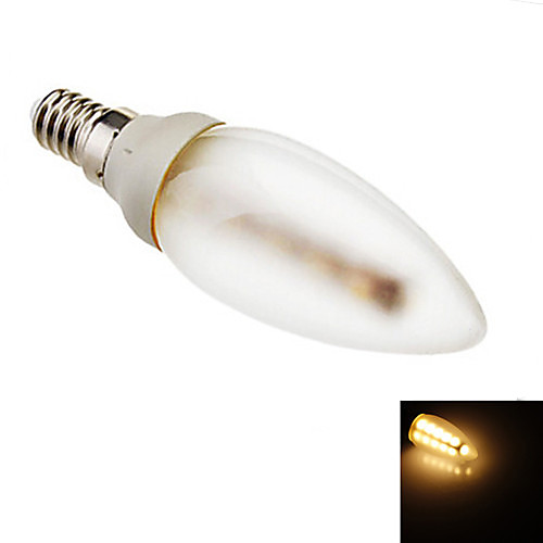 Матовая LED лампа в форме свечи (220-250V), теплый белый свет, E14 2.5W 145-180LM 16x5050SMD 2800-3200K
