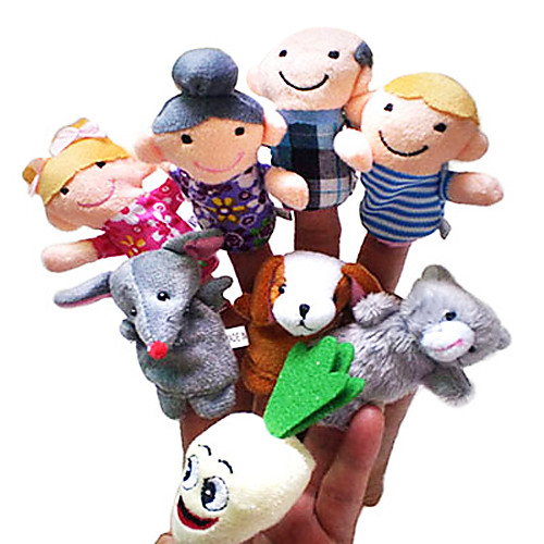 фото Пальцевые куклы оригинальные собаки текстильный 8 pcs мальчики девочки игрушки подарок lightinthebox
