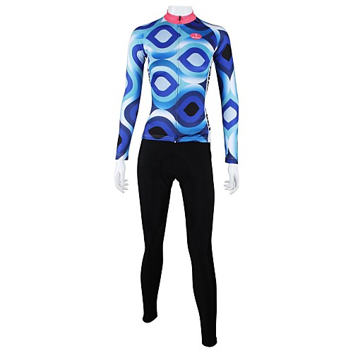 ILPALADINO Women's Long Sleeve Cycling Jersey with Tights Winter Fleece Blue Plus Size Bike Clothing Suit Windproof Breathable Quick Dry Back Pocket Sports Lines / Waves Mountain Bike MTB Road Bike
ILPALADINO Women's Long Sleeve Cycling Jersey with Tights Winter Fleece Blue Plus Size Bike Clothing Suit Windproof Breathable Quick Dry Back Pocket Sports Lines / Waves Mountain Bike MTB Road Bike