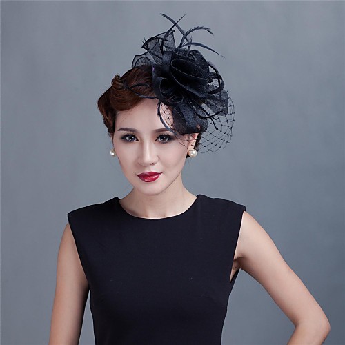 Перья / Сеть / Satin Fascinators / Головные уборы с Цветы 1шт Свадьба / Особые случаи / Повседневные Заставка
Перья / Сеть / Satin Fascinators / Головные уборы с Цветы 1шт Свадьба / Особые случаи / Повседневные Заставка