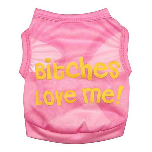 Cat / Dog Shirt / T-Shirt Dog Clothes Letter & Number Pink Terylene Costume For Pets Cosplay / Wedding
Cat / Dog Shirt / T-Shirt Dog Clothes Letter & Number Pink Terylene Costume For Pets Cosplay / Wedding