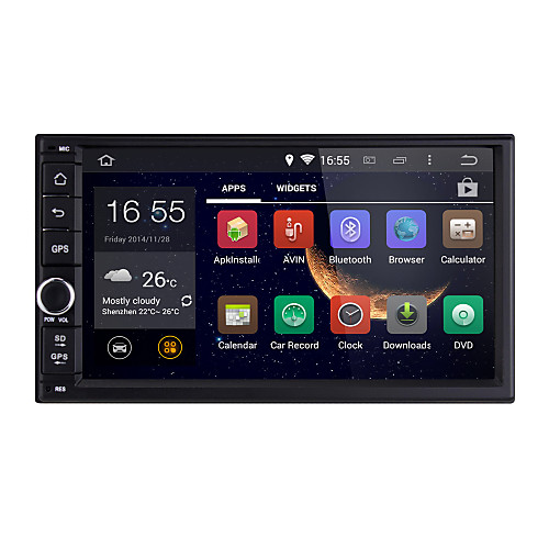 Универсальный, Автомобильный радиоприемник Android4.4 2 DIN 7-дюймовый 1024 х 600, Bluetooth / WiFi / GPS / RDS / 3D интерфейс от Lightinthebox.com INT Универсальный, Автомобильный радиоприемник Android4.4 2 DIN 7-дюймовый 1024 х 600, Bluetooth / WiFi / GPS / RDS / 3D интерфейс от Lightinthebox.com INT