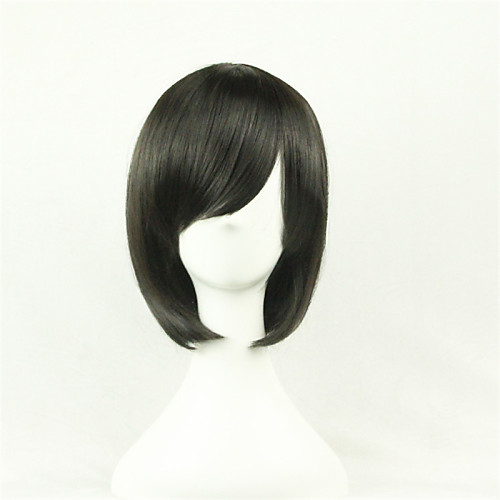 Synthetic Wig Cosplay Wig Straight Style Asymmetrical Wig Black Synthetic Hair Women's Natural Hairline Black Wig Short
Synthetic Wig Cosplay Wig Straight Style Asymmetrical Wig Black Synthetic Hair Women's Natural Hairline Black Wig Short