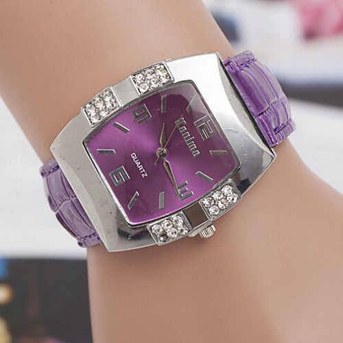 Women's Fashion Watch Diamond Watch Square Watch Quartz Leather Black / Blue / Pink Casual Watch Analog Ladies Elegant - Red Blue Pink One Year Battery Life / SOXEY SR626SW
Women's Fashion Watch Diamond Watch Square Watch Quartz Leather Black / Blue / Pink Casual Watch Analog Ladies Elegant - Red Blue Pink One Year Battery Life / SOXEY SR626SW