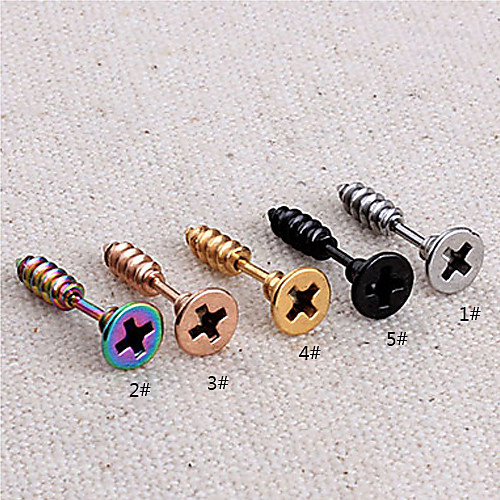 Men's Stud Earrings Personalized Titanium Steel Earrings Jewelry 3 / 4 / 5 For Party Daily
Men's Stud Earrings Personalized Titanium Steel Earrings Jewelry 3 / 4 / 5 For Party Daily