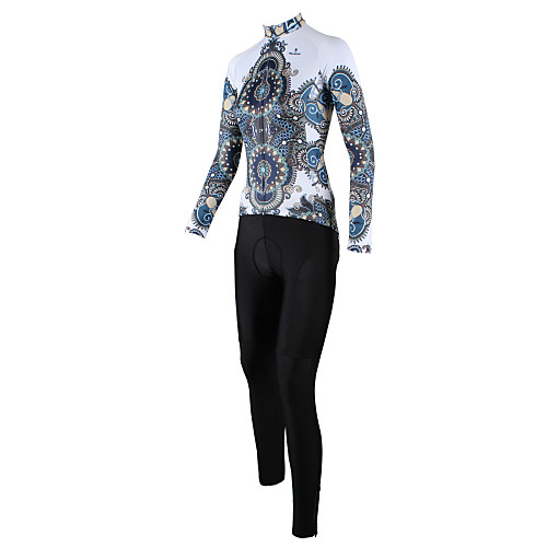 ILPALADINO Women's Long Sleeve Cycling Jersey with Tights White / Black Plus Size Bike Clothing Suit Windproof Breathable Quick Dry Back Pocket Sports Patterned Mountain Bike MTB Road Bike Cycling
ILPALADINO Women's Long Sleeve Cycling Jersey with Tights White / Black Plus Size Bike Clothing Suit Windproof Breathable Quick Dry Back Pocket Sports Patterned Mountain Bike MTB Road Bike Cycling