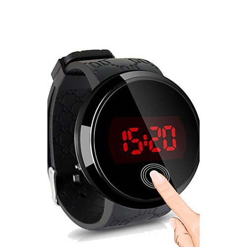

Муж. Наручные часы электронные часы Цифровой силиконовый Черный Защита от влаги Сенсорный экран Творчество Цифровой Простые часы - Черный Черный / Белый Белый / Серебристый / Два года / LED