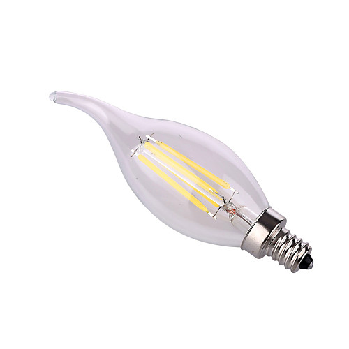 

YWXLIGHT 1шт 8 W 640 lm E12 LED лампы в форме свечи A60(A19) 4 Светодиодные бусины COB Декоративная Тёплый белый Естественный белый 110-130 V / 1 шт. / RoHs