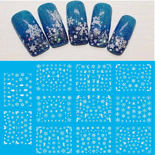 

4 pcs 3D наклейки на ногти Стразы для ногтей маникюр Маникюр педикюр Милый Мода Повседневные / ПВХ / Украшения для ногтей / 3D-стикеры для ногтей