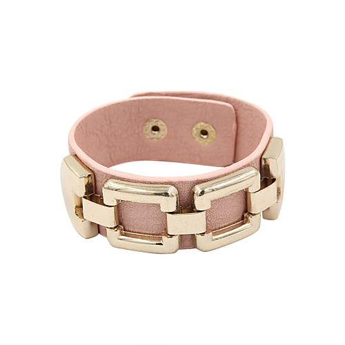 Women's Leather Bracelet Geometrical Leather Bracelet Jewelry Black / Beige / Pink For Wedding Party Daily Casual Sports
Women's Leather Bracelet Geometrical Leather Bracelet Jewelry Black / Beige / Pink For Wedding Party Daily Casual Sports