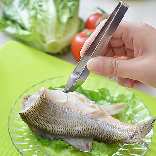 

1шт Кухонная утварь Инструменты Нержавеющая сталь Многофункциональный Tong Для рыбы