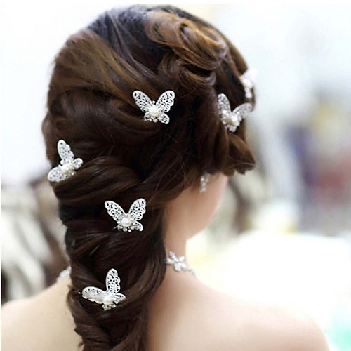 Imitation Pearl / Alloy Headwear / Hair Pin with Floral 1pc Wedding / Special Occasion Headpiece
Imitation Pearl / Alloy Headwear / Hair Pin with Floral 1pc Wedding / Special Occasion Headpiece