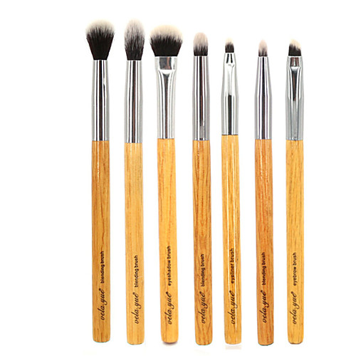 

Professional Makeup Brushes Makeup Brush Set 7pcs Portable Travel Eco-friendly Professional Full Coverage Synthetic Hypoallergenic Limits Bacteria Synthetic Hair / Artificial Fibre Brush Wood Makeup