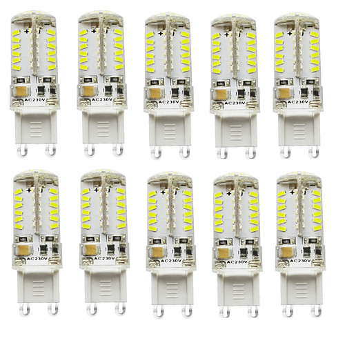 

2.5 W Двухштырьковые LED лампы 200-250 lm G9 T 57 Светодиодные бусины SMD 3014 Водонепроницаемый Декоративная Тёплый белый Холодный белый Естественный белый 12 V 24 V Батарея / 10 шт. / RoHs