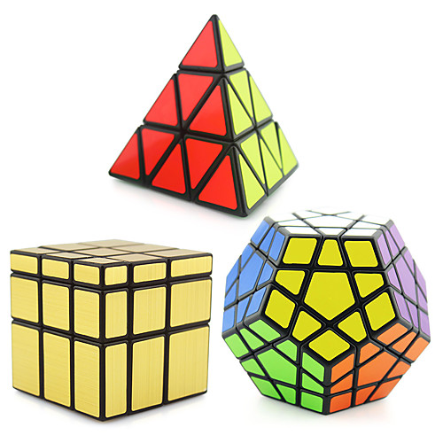 

3 PCS Magic Cube IQ Cube Shengshou Pyramid Alien Megaminx Smooth Speed Cube Magic Cube Stress Reliever Puzzle Cube Professional Level Speed Professional Classic & Timeless Kid's Adults' Children's Toy