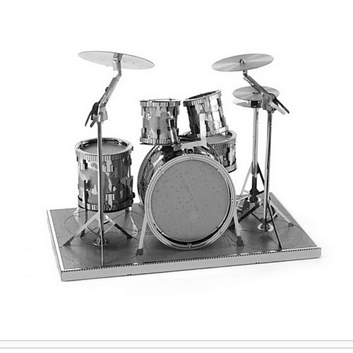 

Aipin 3D пазлы Наборы для моделирования Музыкальные инструменты Барабанная установка Джазовый барабан Металлические Мальчики Девочки Игрушки Подарок