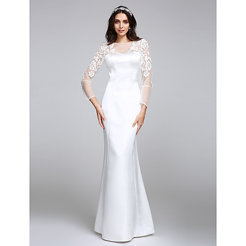 Русалка Bateau Neck В пол Сатин Свадебные платья Made-to-Measure с Кружева / Пуговицы от LAN TING BRIDE
Русалка Bateau Neck В пол Сатин Свадебные платья Made-to-Measure с Кружева / Пуговицы от LAN TING BRIDE