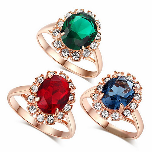 Women's Statement Ring Cubic Zirconia Green Red Blue Zircon Alloy Statement Fashion Wedding Party Jewelry Cocktail Ring
Women's Statement Ring Cubic Zirconia Green Red Blue Zircon Alloy Statement Fashion Wedding Party Jewelry Cocktail Ring