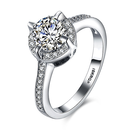 Women's Band Ring Belle Ring Cubic Zirconia High End Crystal Silver Sterling Silver Zircon Cubic Zirconia Personalized Vintage Fashion Wedding Party Jewelry / 18K Gold / Hypoallergenic
Women's Band Ring Belle Ring Cubic Zirconia High End Crystal Silver Sterling Silver Zircon Cubic Zirconia Personalized Vintage Fashion Wedding Party Jewelry / 18K Gold / Hypoallergenic
