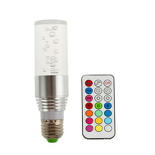 

1шт 3 W 200 lm E14 GU10 B22 Умная LED лампа 1 Светодиодные бусины Высокомощный LED Диммируемая На пульте управления Декоративная RGB 85-265 V / 1 шт. / RoHs