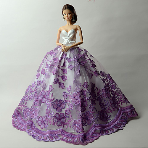 Doll Dress Party / Evening for Barbie Doll Lace Lace Organza Handmade Toy for Girl's Birthday Gifts / Kids
Doll Dress Party / Evening for Barbie Doll Lace Lace Organza Handmade Toy for Girl's Birthday Gifts / Kids