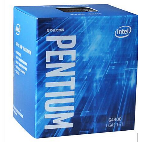 

Intel Процессор центрального процессора Пентиум G4400 2 Cores 3.3 LGA 1151, Синий / белым