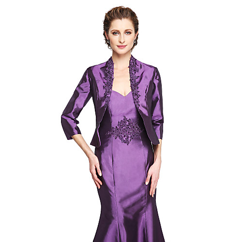 Coats / Jackets Stretch Satin Wedding / Party Evening Women's Wrap With Beading / Appliques
Coats / Jackets Stretch Satin Wedding / Party Evening Women's Wrap With Beading / Appliques