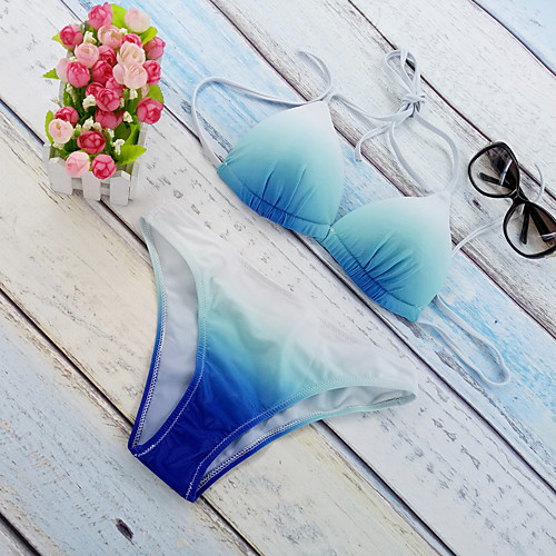 Women's Bandage Halter Neck Blue Bikini Swimwear Swimsuit - Color Block Print M L XL Blue / Super Sexy
Women's Bandage Halter Neck Blue Bikini Swimwear Swimsuit - Color Block Print M L XL Blue / Super Sexy