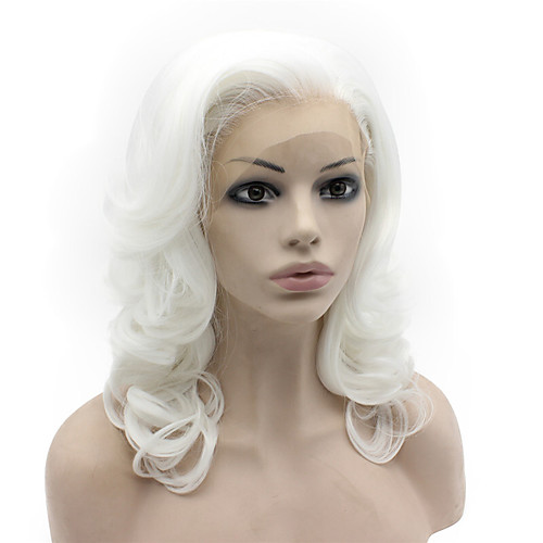 Synthetic Lace Front Wig Body Wave Synthetic Hair Natural Hairline White Wig Women's Medium Length Lace Front
Synthetic Lace Front Wig Body Wave Synthetic Hair Natural Hairline White Wig Women's Medium Length Lace Front