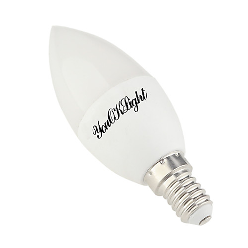 

1шт 4 W LED лампы в форме свечи 300-350 lm E14 E12 10 Светодиодные бусины SMD 5730 Тёплый белый Холодный белый 85-265 V / 1 шт.