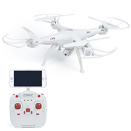 RC Дрон ZSRC Z1W 4 канала 6 Oси 2.4G С 0.3MP HD Camera Квадкоптер на пульте управления LED Oсвещение Возврат Oдной Kнопкой