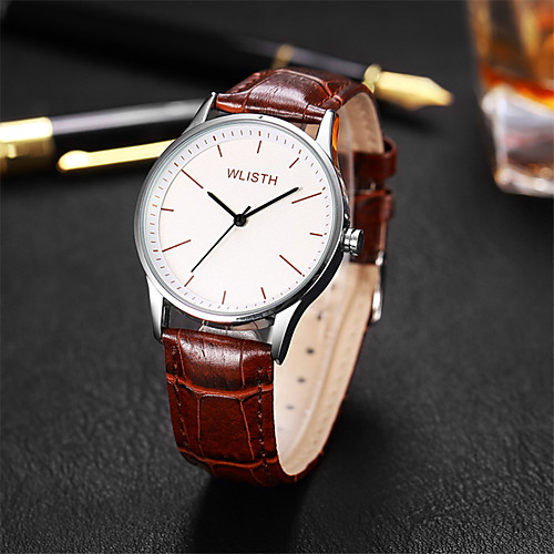 Men's Fashion Watch Quartz Leather Black / Brown Analog Casual - White Black
Men's Fashion Watch Quartz Leather Black / Brown Analog Casual - White Black