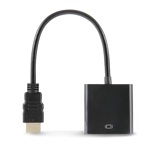 

1080p HDMI мужчина к VGA женский видео конвертер адаптер кабель для HDTV PC DVD черной, Черный