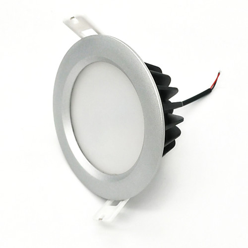 

zdm 1pc 7w водонепроницаемый ip65 600-650lm серебристый круглый светодиодный потолочный светильник напольный напольный холодный белый / теплый белый / естественно белый ac85-265v ac12v