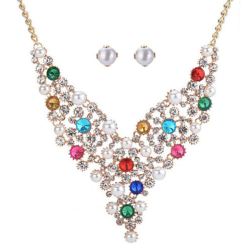 Women's Bridal Jewelry Sets Heart Ladies Fashion Earrings Jewelry White / Rainbow / Blue For Wedding Event / Party Dailywear
Women's Bridal Jewelry Sets Heart Ladies Fashion Earrings Jewelry White / Rainbow / Blue For Wedding Event / Party Dailywear