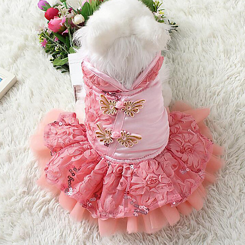 Dog Dress Tuxedo Dog Clothes Embroidered Red Blue Pink Down Cotton Costume For Spring & Fall Summer Winter Men's Women's Casual / Daily New Year's
Dog Dress Tuxedo Dog Clothes Embroidered Red Blue Pink Down Cotton Costume For Spring & Fall Summer Winter Men's Women's Casual / Daily New Year's