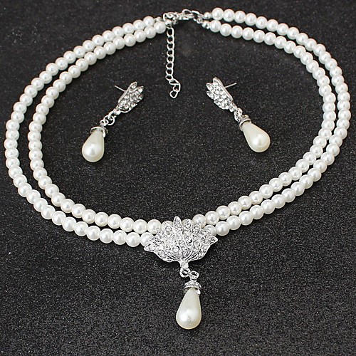 Women's Necklace Classic Vintage Simple Style Imitation Pearl Earrings Jewelry Beige For Wedding Party Birthday Engagement Evening Party
Women's Necklace Classic Vintage Simple Style Imitation Pearl Earrings Jewelry Beige For Wedding Party Birthday Engagement Evening Party