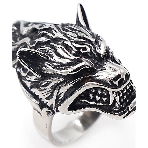 Men's Silver Stainless Steel Wolf Punk Gothic Hip-Hop Halloween Stage Jewelry Wolf
Men's Silver Stainless Steel Wolf Punk Gothic Hip-Hop Halloween Stage Jewelry Wolf
