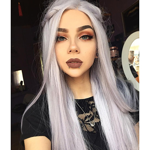 Synthetic Lace Front Wig Straight Straight Lace Front Wig Long Grey Synthetic Hair Women's Ombre Hair Gray Uniwigs
Synthetic Lace Front Wig Straight Straight Lace Front Wig Long Grey Synthetic Hair Women's Ombre Hair Gray Uniwigs