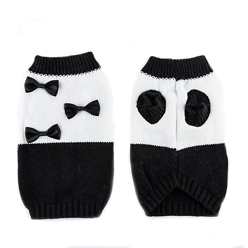 Cat Dog Sweater Winter Dog Clothes White / Black Costume Chinlon Bowknot Casual / Daily Keep Warm XS S M L XL XXL
Cat Dog Sweater Winter Dog Clothes White / Black Costume Chinlon Bowknot Casual / Daily Keep Warm XS S M L XL XXL